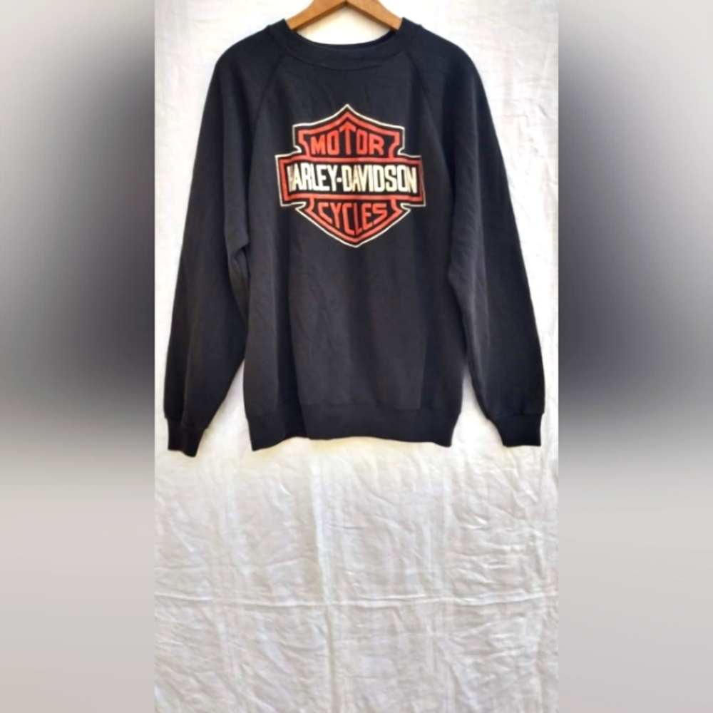 ❤️SOLD❤️Vtg Harley sweater: Tulsa, OK